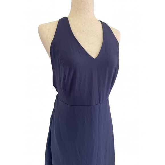 Lulus Wrap of Luxury Denim Blue Convertible High-Low Maxi Dress Size XL 0600S - Picture 6 of 16